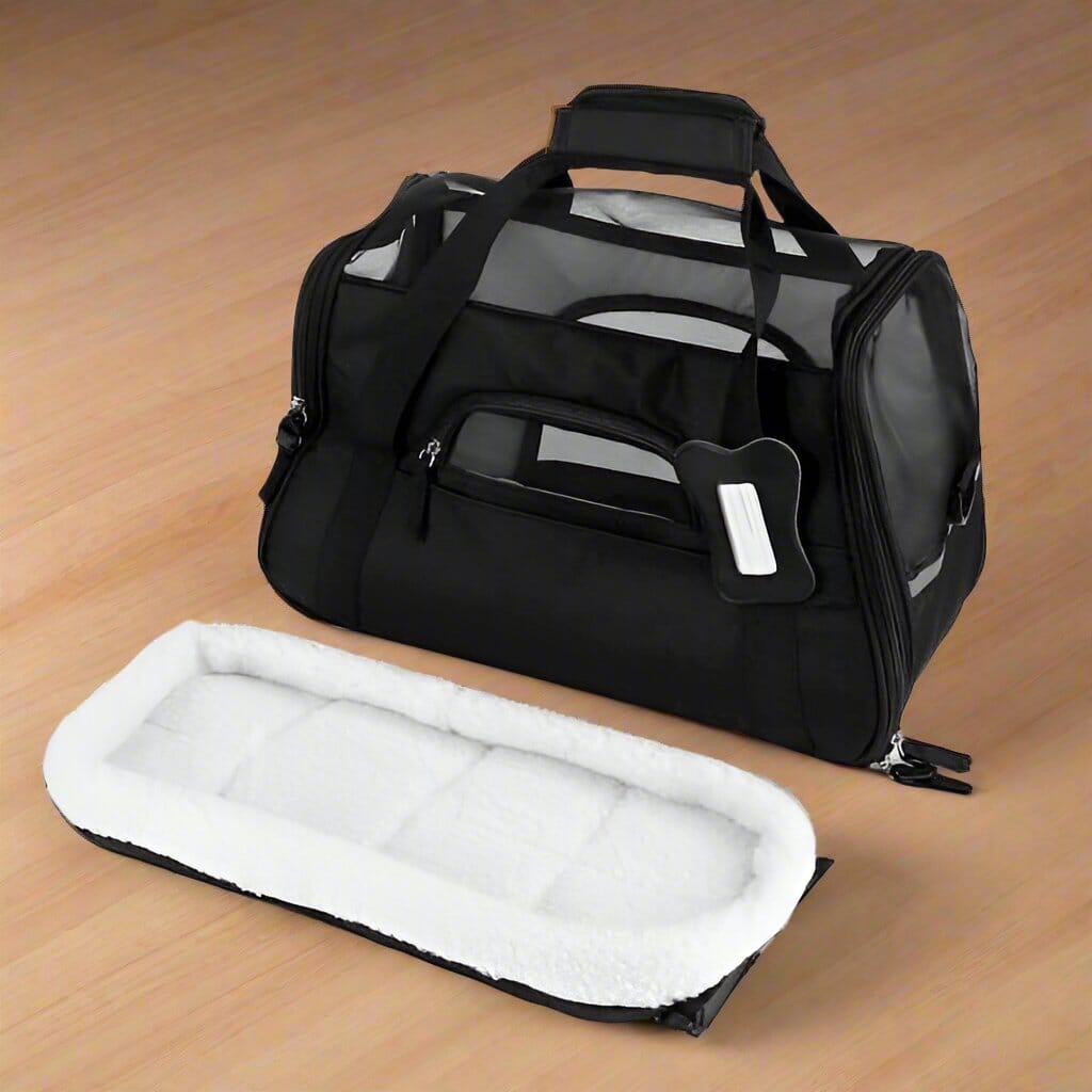 Sac de Transport pour Chien - DogCarrierBag™ - Noir - Partout Avec Toutou
