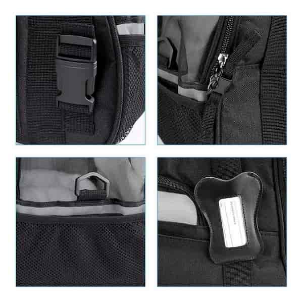 Sac de Transport pour Chien - DogCarrierBag™ - Noir - Partout Avec Toutou
