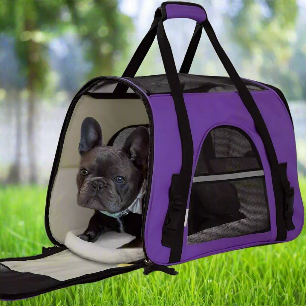 Sac de Transport pour Chien - DogCarrierBag™ - Violet - Partout Avec Toutou