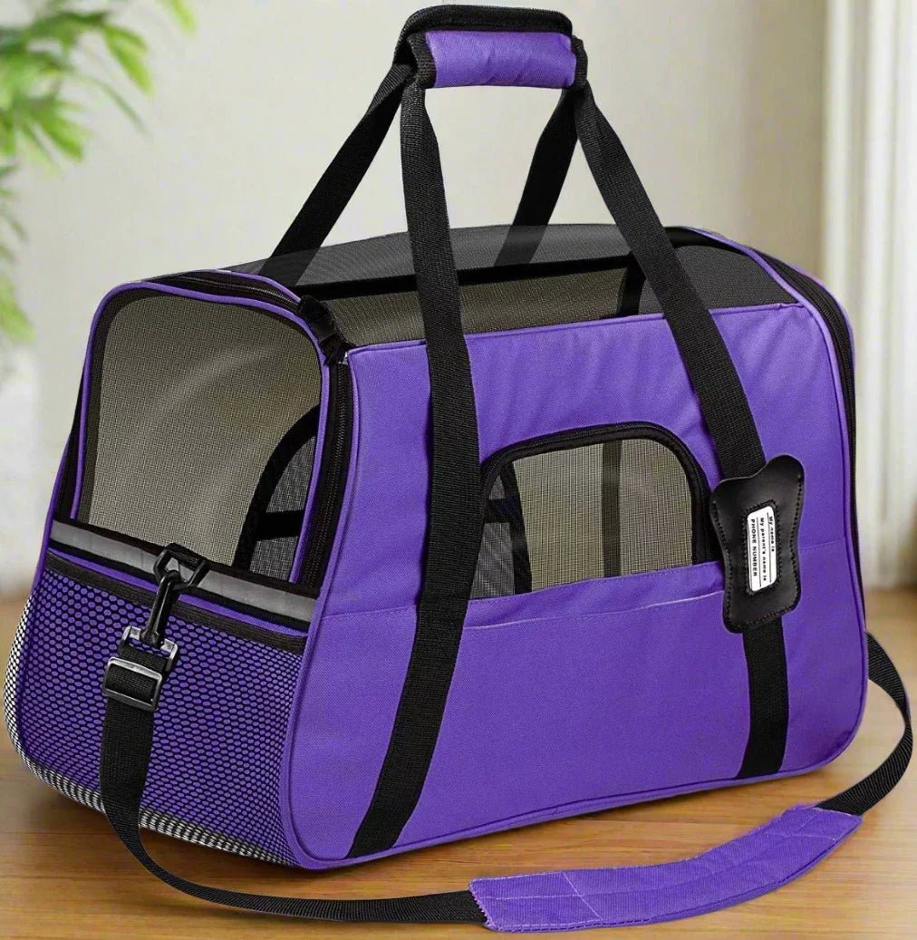 Sac de Transport pour Chien - DogCarrierBag™ - Violet - Partout Avec Toutou