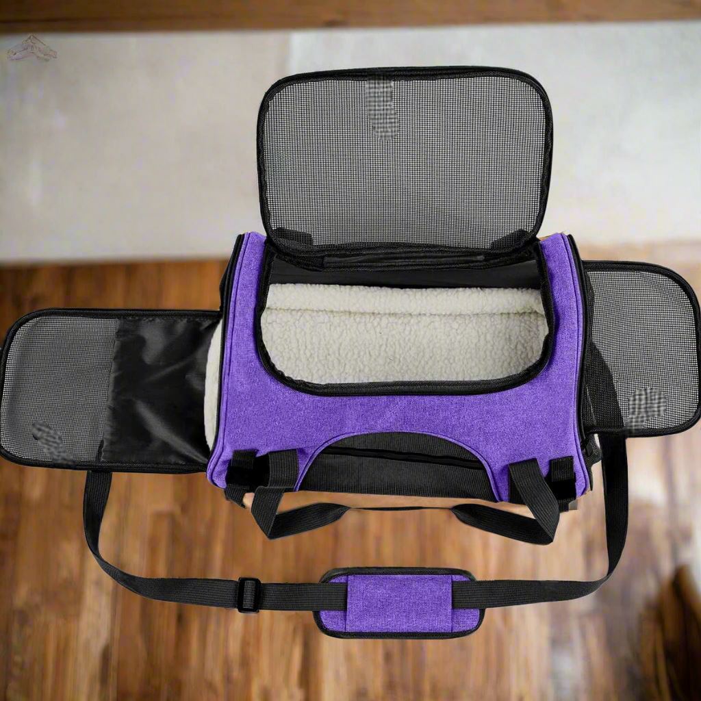 Sac de Transport pour Chien - DogCarrierBag™ - Violet - Partout Avec Toutou