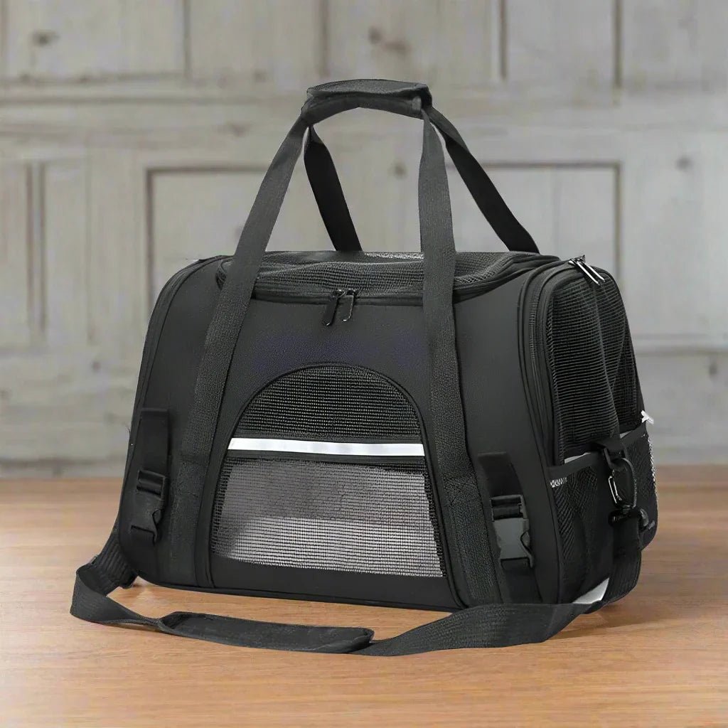 Sac de Transport pour Chien - DogCarrierBag™ - Noir - Partout Avec Toutou