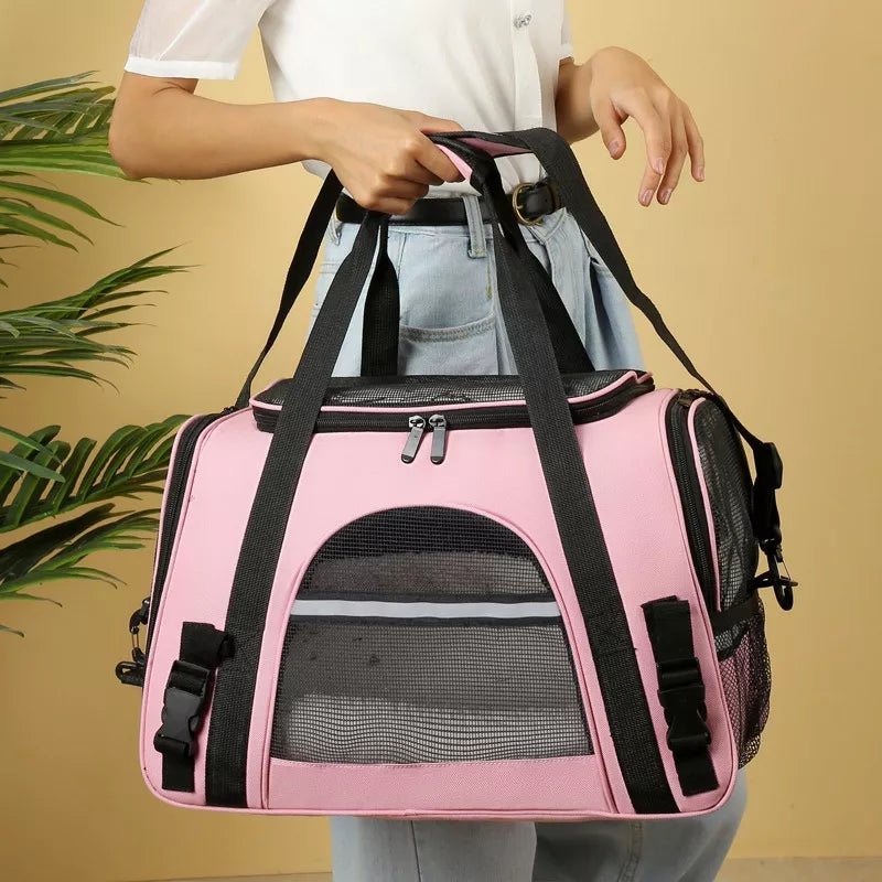 Sac de Transport pour Chien - DogCarrierBag™ - Rose - Partout Avec Toutou