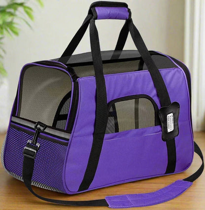 Sac de Transport pour Chien - DogCarrierBag™ - Violet - Partout Avec Toutou